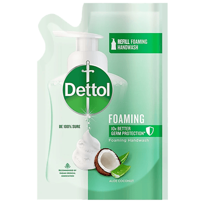 Dettol Foaming Handwash - 10X Better Germ Protection, Aloe Coconut, 200 Ml Refill Dettol Foaming Handwash - 10X Better Germ Protection, Aloe Coconut, 200 Ml Refill