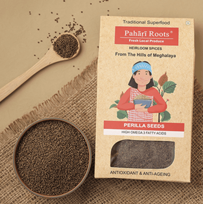 Pahari Roots Perilla Seeds from Meghalaya (High in Omega 3 | Superior to Chia & Flax Seeds) Pahari Roots Perilla Seeds from Meghalaya (High in Omega 3 | Superior to Chia & Flax Seeds)