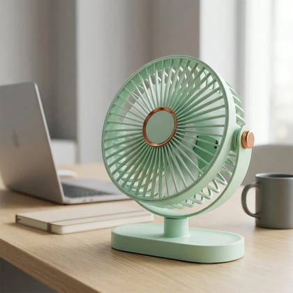 Portable Rechargeable Table Fan Compact USB Charging Desk Fan for Home, Office & Travel ( 1 Pc | Random Color ) Portable Rechargeable Table Fan Compact USB Charging Desk Fan for Home, Office & Travel ( 1 Pc | Random Color )