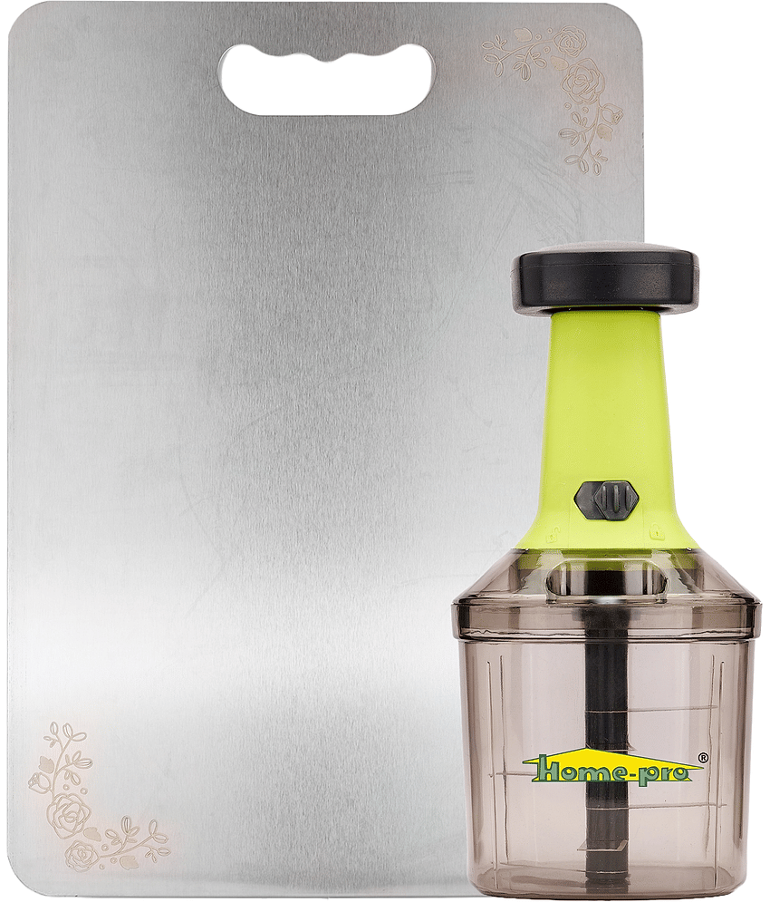 HomePro - Multicolor Plastic Mannual Chopper 1000 ml ( Pack of 2 )