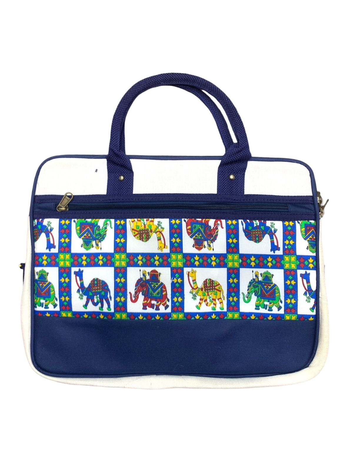 Stylish Blue Jute Laptop Bag - Eco-Friendly, Durable, and Spacious for Everyday Use