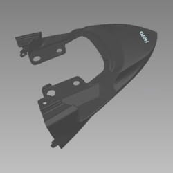 TAIL SECTION BW. CTR. (BLK-1 NH-1) - Xtreme 160 - 77237AAB100RS