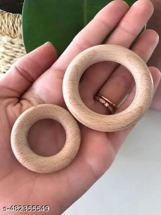 Wooden Teething Ring ( 3 Inch + 2Inch) for Baby Wooden Teething Ring ( 3 Inch + 2Inch) for Baby