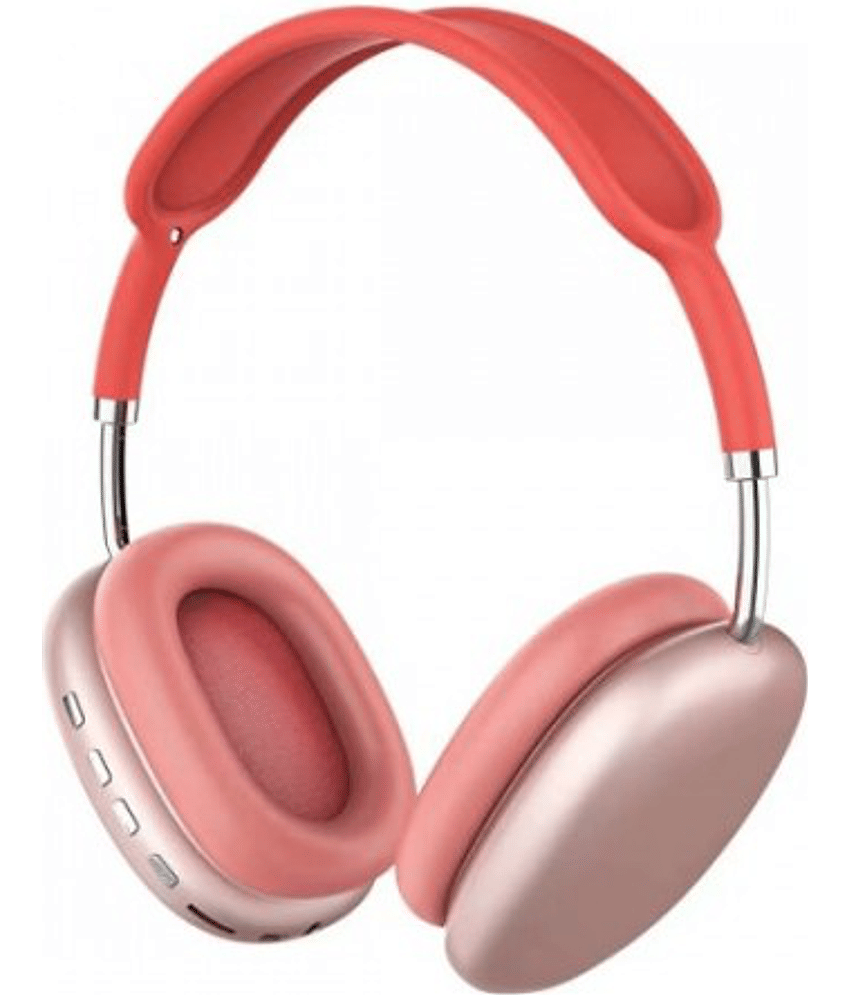 OLIVEOPS P9 Red1 Headphones Bluetooth Bluetooth Headphone On Ear 4 Hours Playback Active Noise cancellation IPX4(Splash & Sweat Proof) Red