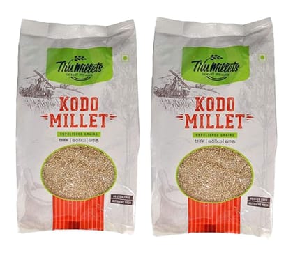 Trumillets Kodo Millet Whole Grain | Gluten Free | No Chemicals | High Plant Protein and Fibre | Dosa, Uttapam, Dhokla Batter Replacement | Vegan (Each 500 Gm Pack of 2) Trumillets Kodo Millet Whole Grain | Gluten Free | No Chemicals | High Plant Protein and Fibre | Dosa, Uttapam, Dhokla Batter Replacement | Vegan (Each 500 Gm Pack of 2)
