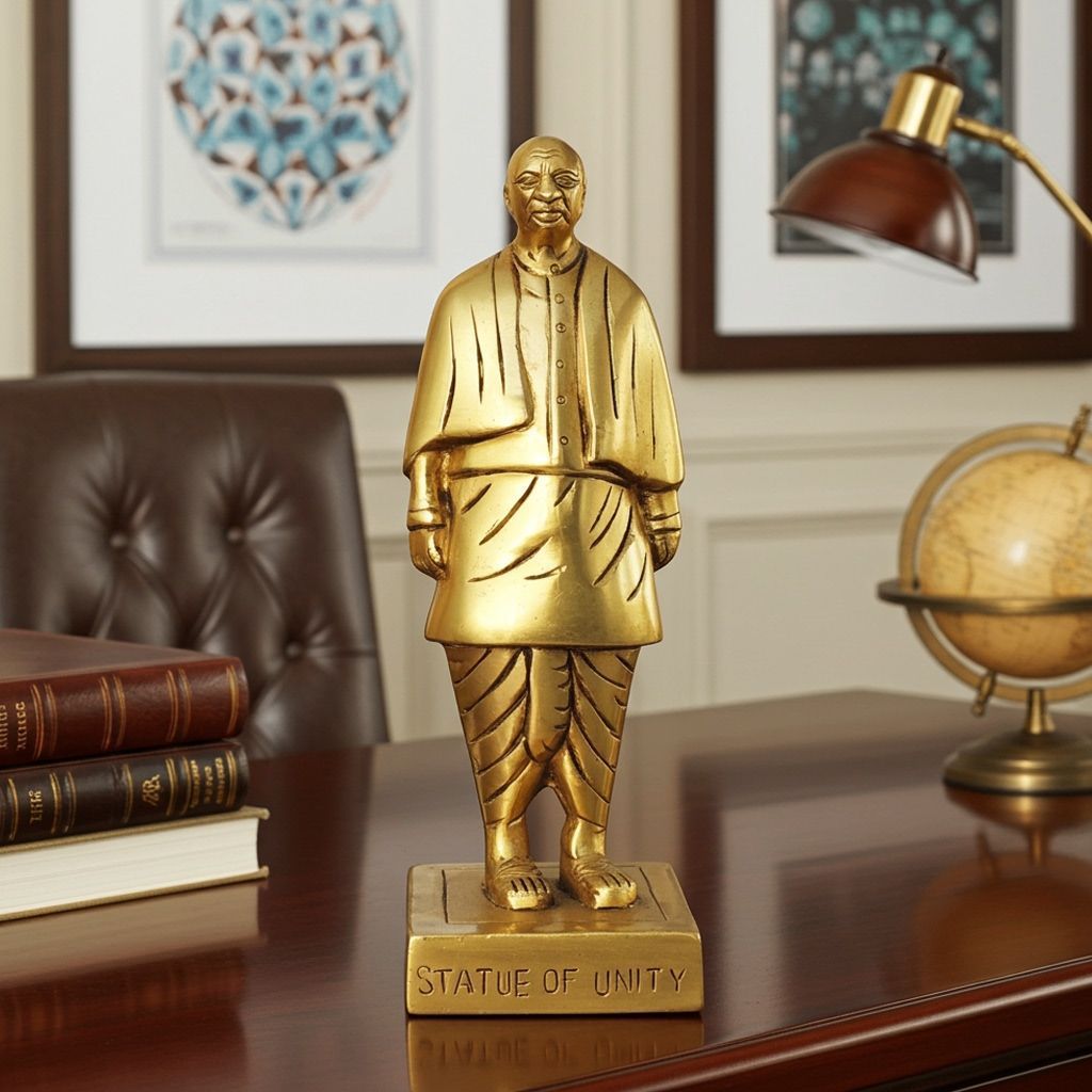 Brass Showpiece Statue Of Unity, Sardar Vallabhbhai Patel (BSMAS1023 Q)
