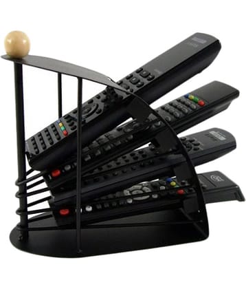 AutoStark Black Remote Control Organizer Stand Mobile Storage Shelf Rack Holder Home Decor