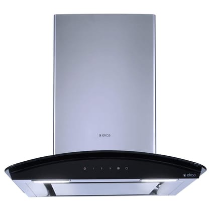 Elica Deep Silent Kitchen Chimney with EDS3 Technology (Glace EDS HE LTW 60 BK T4V LED, 1 3D Filter, Touch Control, Silver) Elica Deep Silent Kitchen Chimney with EDS3 Technology (Glace EDS HE LTW 60 BK T4V LED, 1 3D Filter, Touch Control, Silver) - Silv