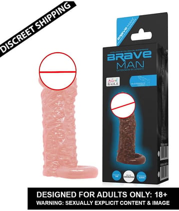 Naughty World Baile 5 inch Dotted Penis Sleeve Washable & Reusable Delay & Extra Time Penis Sleeve For Men