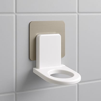 Wall-Mounted Adhesive Hook for Shampoo & Soap, Strong Hold (1pc)