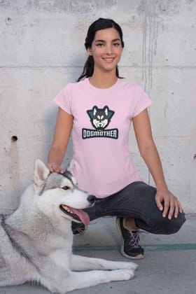 Round Neck T-Shirt (Women) - The Dogmother Husky (11 colours)