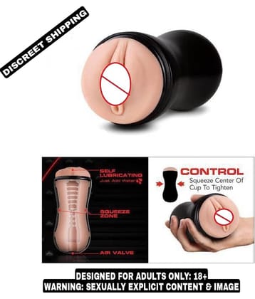 KAMAHOUSE SASHA MALE POCKET PUSSY MASTURBATOR CUP WITH FREE LUBE-U.S.A