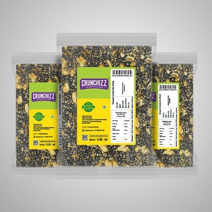 Crunchizz COMBO I 3 Packet BLACK SESAME CHIKKI CANDY BAR I Total - 300 Grams Crunchizz COMBO I 3 Packet BLACK SESAME CHIKKI CANDY BAR I Total - 300 Grams