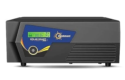 Eastman Smart 1400 Pure Sinewave Solar Inverter 1000VA/12V | Reliable Power Backup for Home,Office & Shops | Intelligent, Hybrid & Solar | Warranty 36 Months on Product,10 Years Transformer