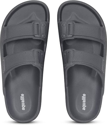 Aqualite Grey Men's Slide Flip Flop