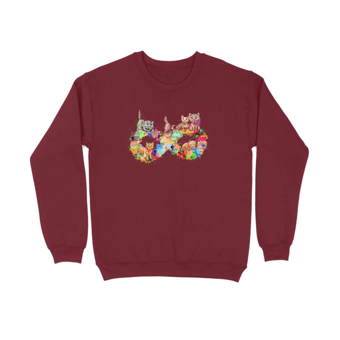 Sweatshirt (Men) - Infinity Cat Love (8 Colours)