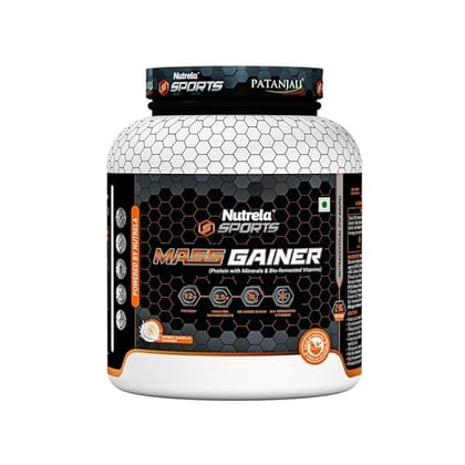 Nutrela Sports Mass Gainer - 2Kg French Vanilla