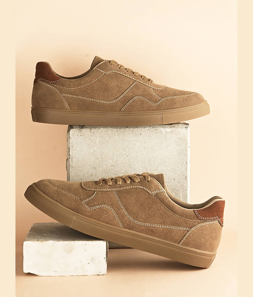 Fentacia MEN CASUAL SHOES Beige Men's Lifestyle Shoes