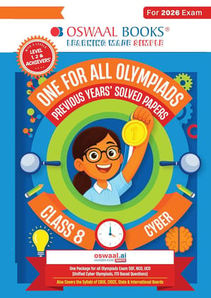 OSWAAL ONE FOR ALL OLYMPIADS CYBER CLASS 8 FOR 2026 EXAMS || With Sample Practice Papers || -OSOLCY8 OSWAAL ONE FOR ALL OLYMPIADS CYBER CLASS 8 FOR 2026 EXAMS || With Sample Practice Papers || -OSOLCY8
