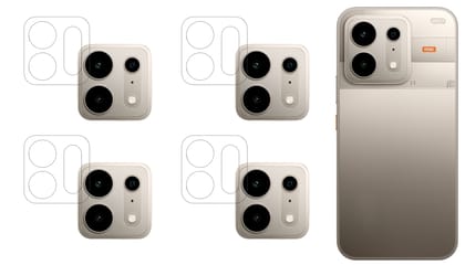ISAAK Back Camera Lens Protector compatible for Realme P4s (Pack of 4)