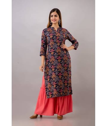 MAUKA - Multicolor Straight Rayon Women's Stitched Salwar Suit ( Pack of 1 )