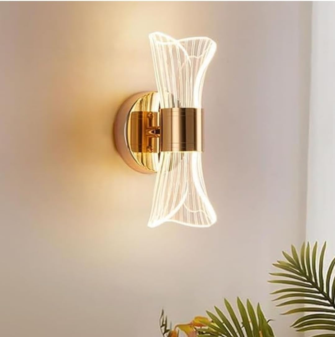SPARKWORLD Wall Light for Living Room, Modern Wall Lamps for Bedroom, Wall Lights for Home Decoration, Bedside Wall Lamp, Hotels and Restaurants (Pack of 1) | Colour: Butterfly