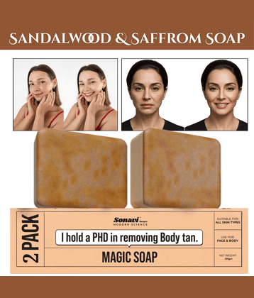 Sonavi Skin Whitening GHARSOAP Soap for All Skin Type ( Pack of 2 )