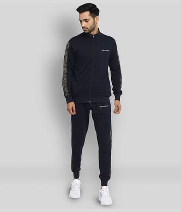OFF LIMITS - Navy Blue Polyester Regular Fit Solid Men's Sports Tracksuit ( Pack of 1 )
