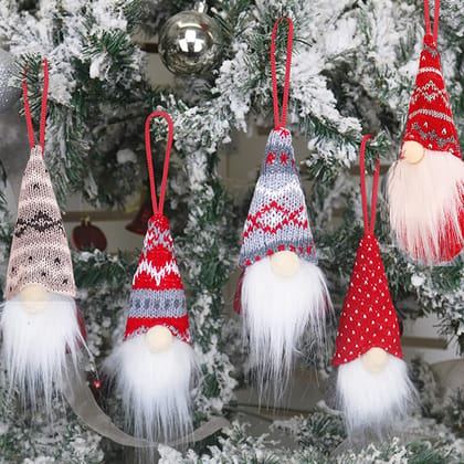 5 Pack Christmas Plush Ornaments Set - Xmas Hanging Decorations 5 Pack Christmas Plush Ornaments Set - Xmas Hanging Decorations