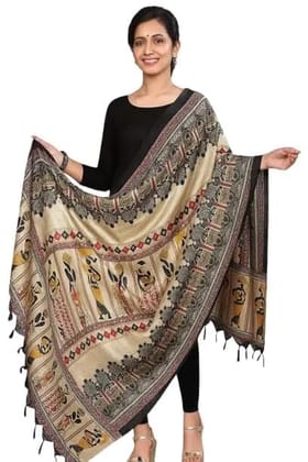 women's printed cotton silk dupatta elegant lightweight traditional ethnic stole soft smooth fabric for daily styling suits kurtis lehengas cultural events and classy outfits