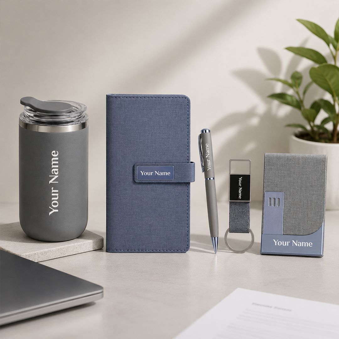 Custom Name 5-in-1 Daily Essentials Gift Hamper