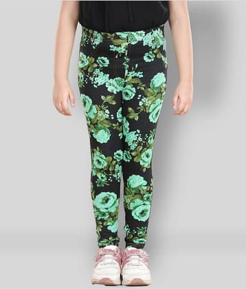 StyleStone Pack of 1 Girls Cotton Leggings ( Black )