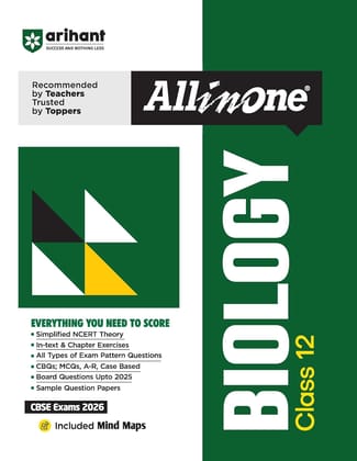 All in one Biology Class 12 (CBSE Exams 2026) Paperback � 7 April 2025 [Paperback] [Oct 30, 2024] Arihant
