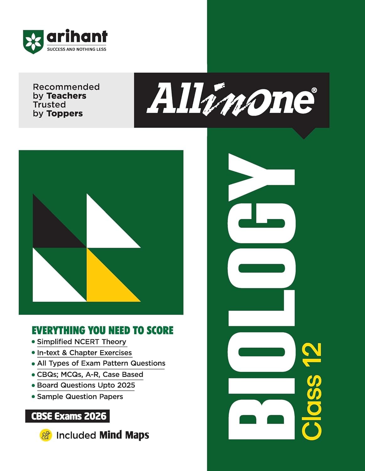 All in one Biology Class 12 (CBSE Exams 2026) Paperback � 7 April 2025 [Paperback] [Oct 30, 2024] Arihant