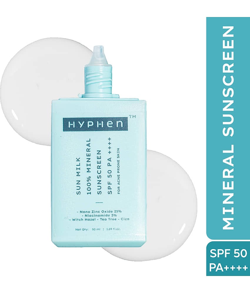 Hyphen SPF 50 Sunscreen Cream For All Skin Type ( Pack of 1 )