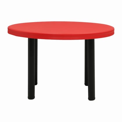Supreme Furniture Ring Plastic Compact Baby Table for Home, School, Study Room, Kindergarten, and Library- (Coke Red, Set of 1 Piece) Supreme Furniture Ring Plastic Compact Baby Table for Home, School, Study Room, Kindergarten, and Library- (Coke Red, Set of 1 Piece)