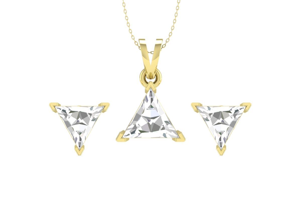 Timeless Triangle Solitaire Set