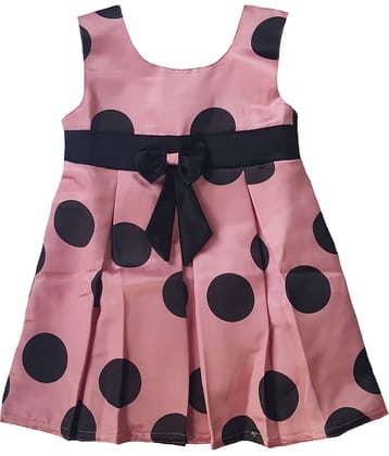 LITTLE PANDA Baby Girls Satin Frocks ( Pink )