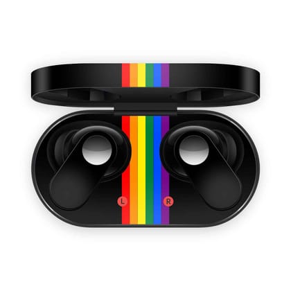 Rainbow Lines OnePlus Nord Buds Skin