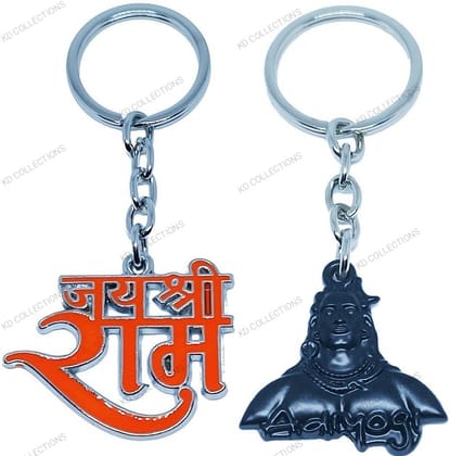 KD COLLECTIONS Lord Shiva Shankar Mahadev Adiyogi Keychain & Jai Shree Ram Keychain Combo – Multicolor – Pack of 2 Keychains KD COLLECTIONS Lord Shiva Shankar Mahadev Adiyogi Keychain & Jai Shree Ram Keychain Combo – Multicolor – Pack of 2 Keychains