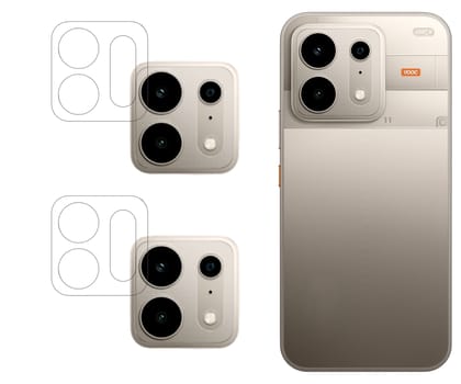 ISAAK Back Camera Lens Protector compatible for Realme P4s (Pack of 2)