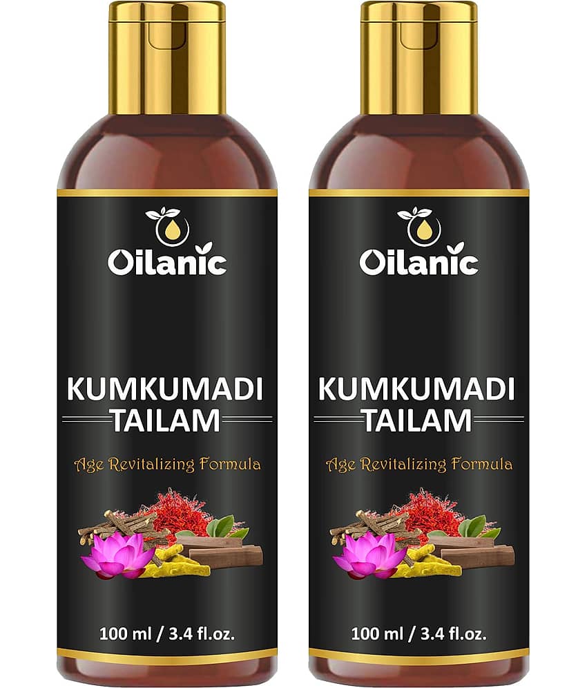 Oilanic  Kumkumadi Tailam For Glowing & Radiant Skin Face Serum 200 mL Pack of 2