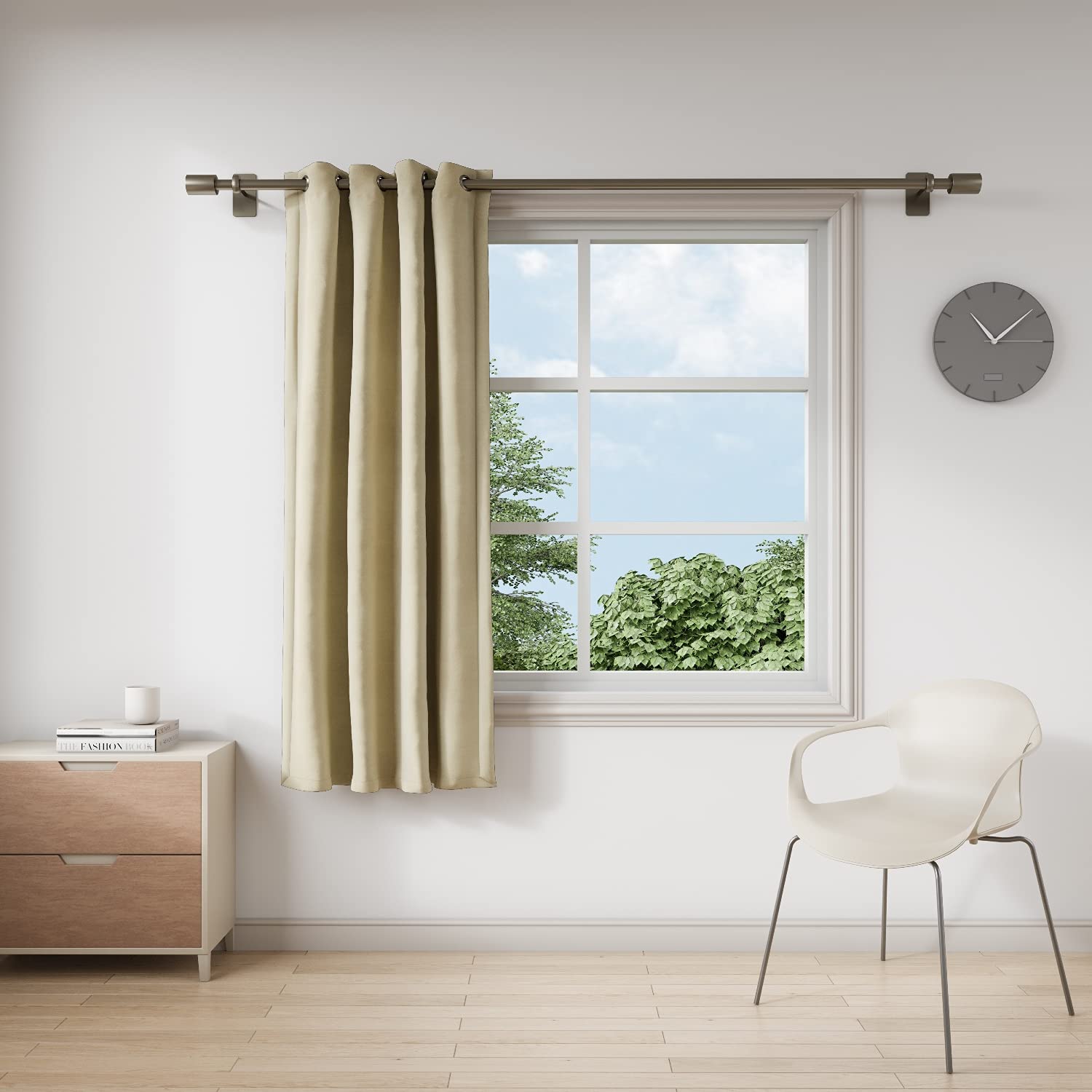 DDECOR - 100% Polyester Window 5 Ft|135 CM X 160 CM| - Brown