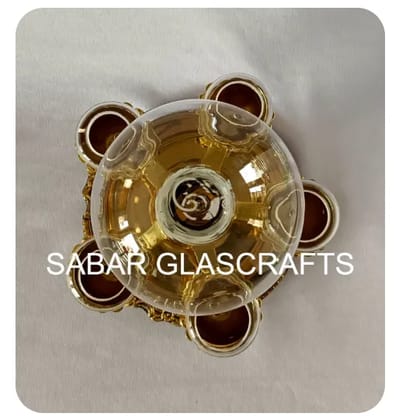 Panch Deep (Oil Model) : 5 Akhand Diya with 500 ml. Oil Container ( NOT FOR GHEE )