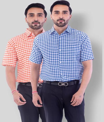 DESHBANDHU DBK - Multicolor Cotton Regular Fit Men's Casual Shirt (Pack of 2 )