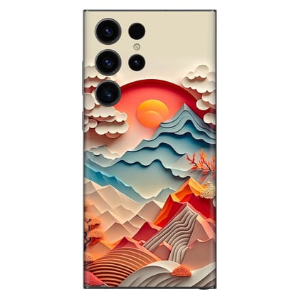 3D Sunset Mobile Skin
