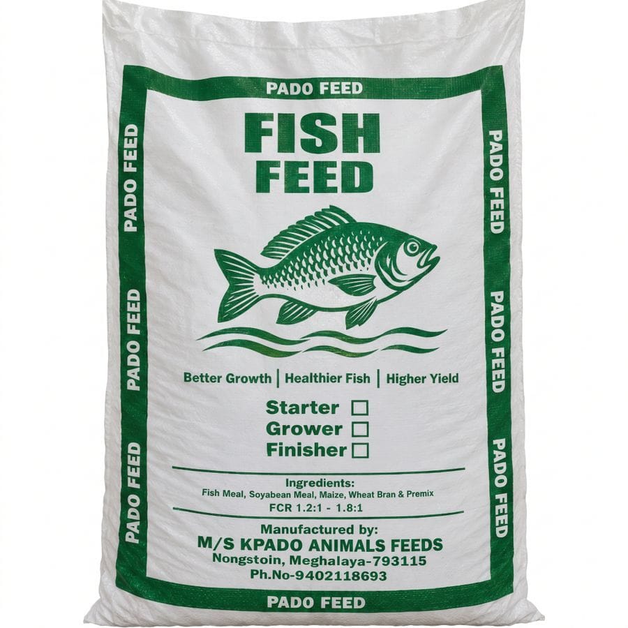 PADO FISH FEED - 50 kg - One 50 kg bag