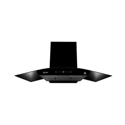 Crompton Aeries Curved 90cm 1280m3/hr Kitchen Curved Chimney| Filterless Thermal Autoclean| Gesture Control| Built In Oil Collector| 7 Yrs Motor & 1 Yr Overall Warranty Crompton Aeries Curved 90cm 1280m3/hr Kitchen Curved Chimney| Filterless Thermal Auto