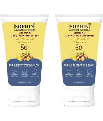 SOPHIN SPF 50 Sunscreen Cream For All Skin Type ( Pack of 2 )