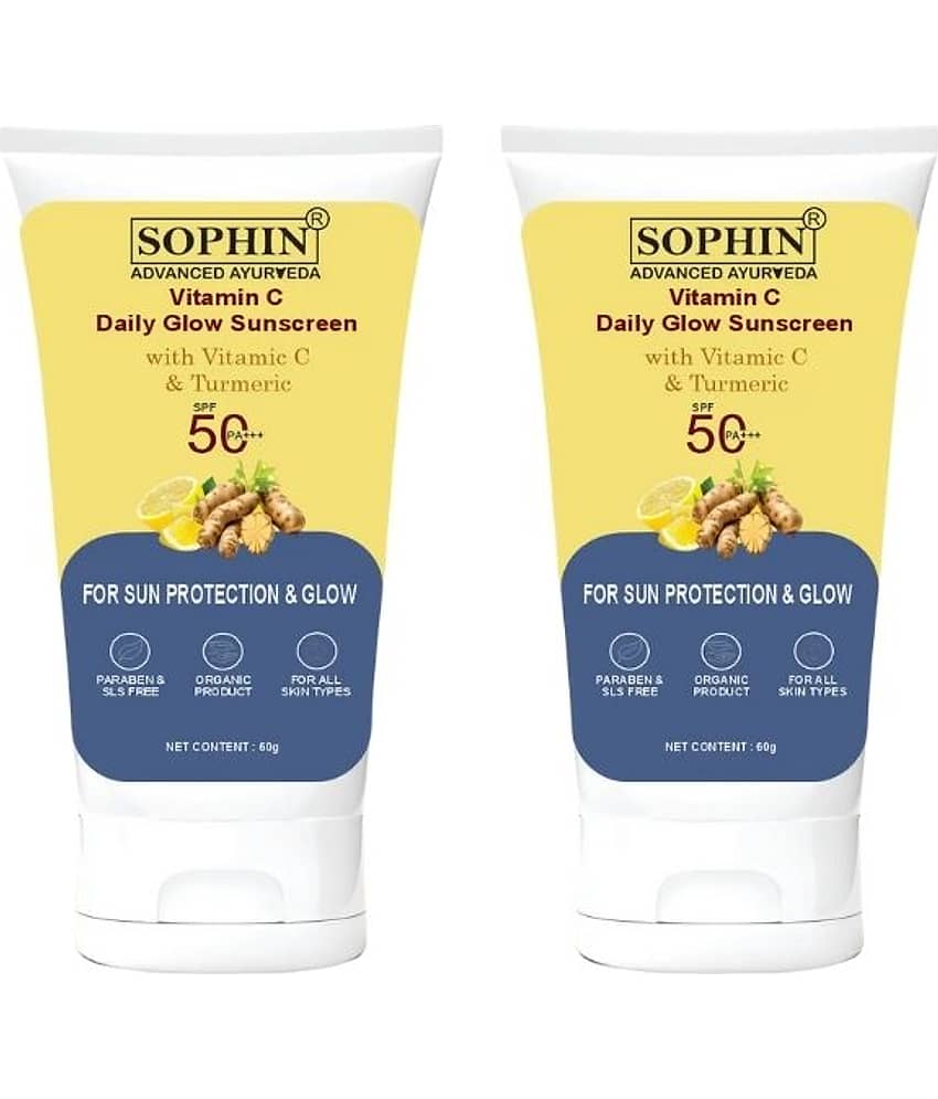 SOPHIN SPF 50 Sunscreen Cream For All Skin Type ( Pack of 2 )